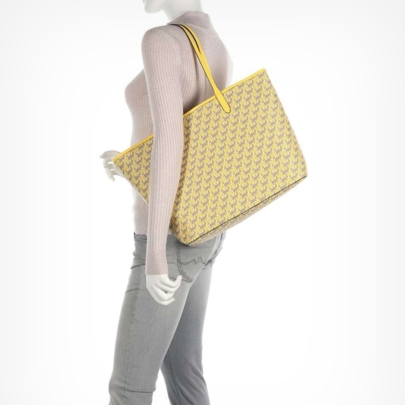 Lauren Ralph Lauren Collins 36 Signature Logo Monogram Medium Tote Bag - Picture 3 of 9